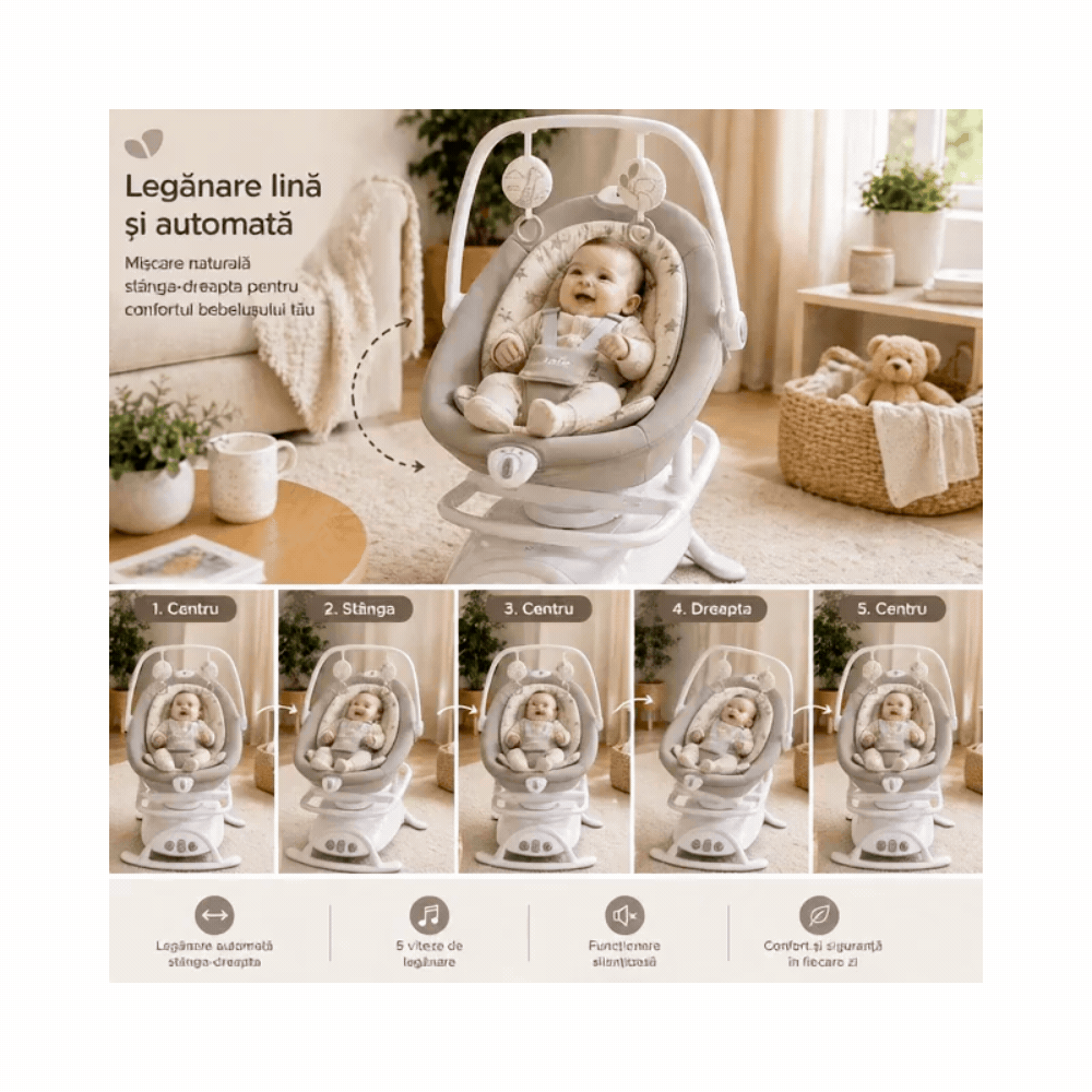 Leagan rotativ Sansa 2 in 1 Cosmo Tan